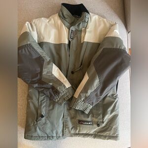 Men's Performance Jacket in Gray and Tan